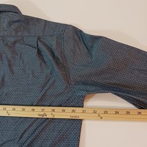 Rugby University Men's Gray Cotton Blend Geometric Print Button Down Shirt Sz M image 8