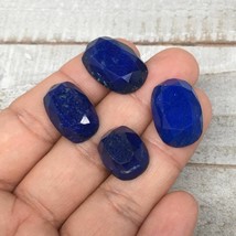 4pcs,10.9g,16mm-22mm High-Grade Natural Oval Facetted Lapis Lazuli Cabochon,CP22 - £13.66 GBP