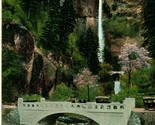 Vtg Postcard 1924 Columbia River OR Multinomah Falls Highway Benson Bridge - $4.17