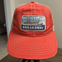 Norwegian Cruise Line Breakaway Snap Back Baseball Hat Cap Adjustable Coral - $11.60