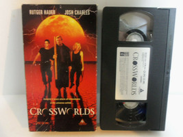 Vintage Crossworlds Rutger Hauer Josh Charles OOP Trimark Video VHS - £13.19 GBP