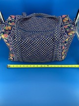 Vera Bradley Vintage Royal Sport Duffel Bag Embroidered &quot;KLM&quot; Rare Retired - £32.82 GBP