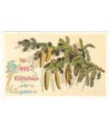 Vtg Postcard-A Happy Christmas Be Yours-Posted-American Flag Stamp-WB~NE1 - $314.57 MXN