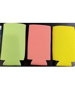 Colorful koozies, 3 total (green,pink,yellow) - $4.99