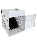 8-Device Tablet Charging Station, Lockable Steel Case Fits 14" Chromeboo... - $89.99