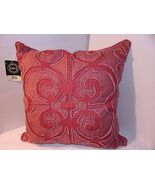 Square Pillow Rose Pink 20"x20" SURYA Fushia Raised Design Amelia Geometric - €50,59 EUR