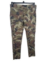 Sanctuary Jeans Womens 28 Green Camo Print Mid Rise Skinny Leg Casual Bottoms - £22.05 GBP