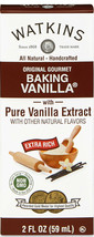 Original Gourmet Baking Vanilla Extract 2 Oz Bottle J R Watkins 01008 - £27.16 GBP