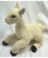 AURORA CUTE FUZZY CREAM COLORED LLAMA 12&quot; Plush STUFFED ANIMAL Toy - $27.78 CAD