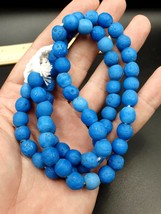 65 pcs rare and beautiful  african glass trade antique beads 10mm full - $753.58 MXN