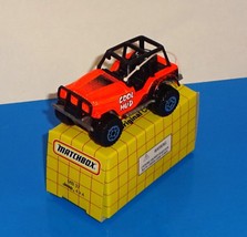 Matchbox Mid 1990s Yellow Box Release MB 37 Jeep 4x4 Bright Orange COOL MUD - £5.49 GBP