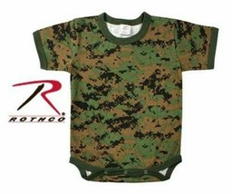 3T WOODLAND DIGITAL CAMO Infant Toddler One Piece Child Military Rothco ... - £9.43 GBP