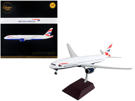 Boeing 777-200ER Commercial Aircraft with Flaps Down &quot;British Airways&quot; White wit - £141.14 GBP