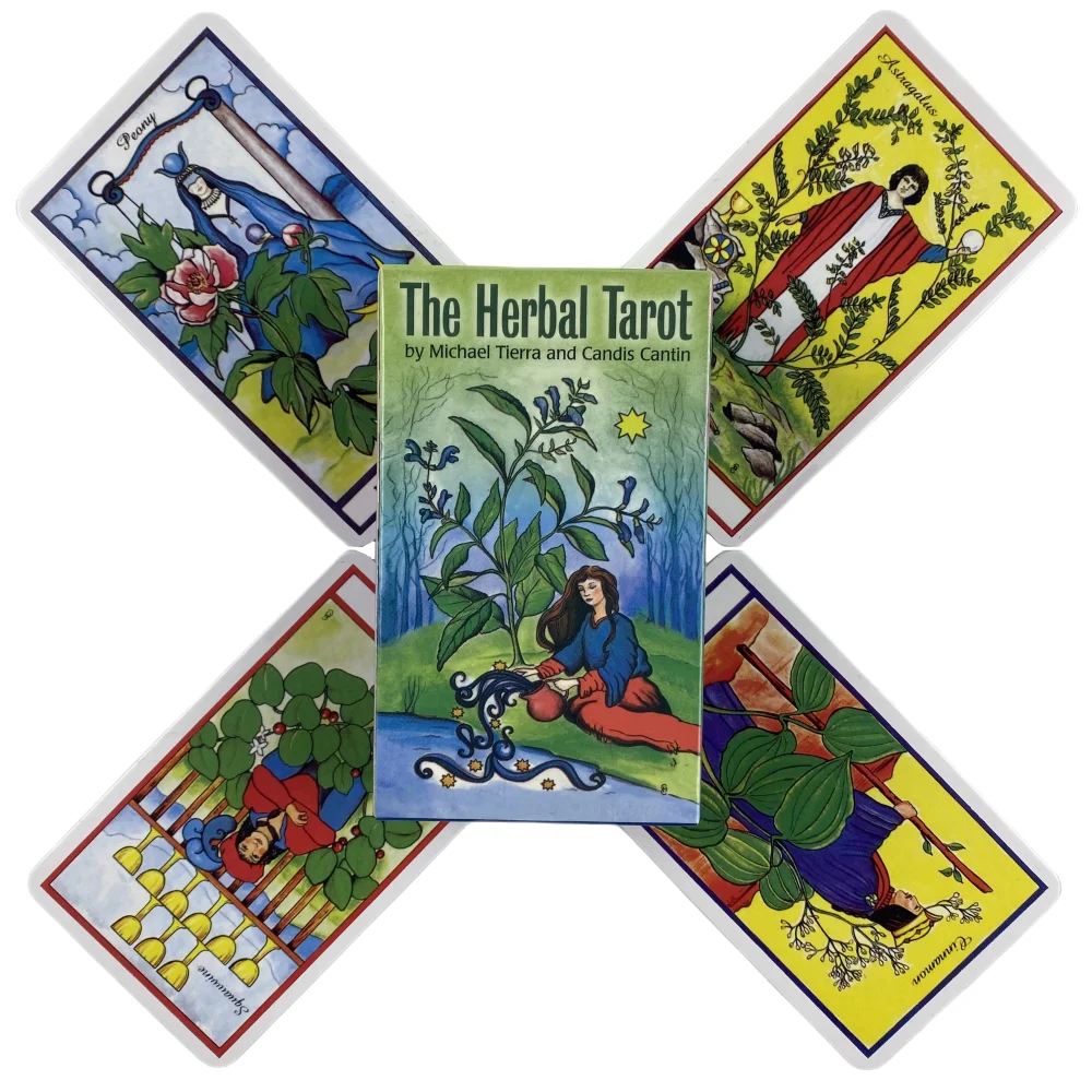 The Herbal Tarot Cards A 78 Deck Oracle English Visions Divination Edition Borad - $181.94