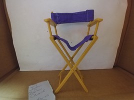 Justin Bieber Singing Doll 12&quot; Baby Purple Folding Chair Replacement  - $6.84 CAD