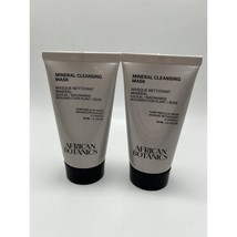 Set Of 2 African Botanics Mineral Cleansing Mask 1.7 oz. NWOB Sealed - £12.54 GBP