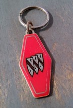Buick Red Enameled Metal Keychain Vintage Double Sided Ring Loop - £13.31 GBP