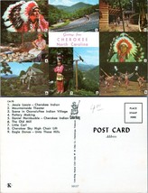 North Carolina Cherokee Native American Various Attractions VTG Postcard - £7.36 GBP