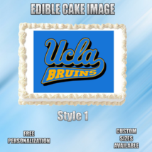 UCLA Bruins Edible Image Topper Cupcake Frosting 1/4 Sheet 8.5 x 11&quot; - £9.24 GBP