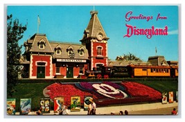 Floral Mickey Mouse Entrance Disneyland California CA UNP Chrome Postcard A-2 T7 - £4.25 GBP