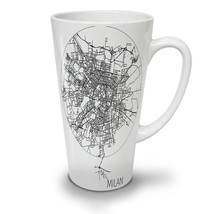 Milan Map NEW White Tea Coffee Latte Mug 12 17 oz | Wellcoda - £16.72 GBP+