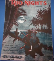 Vintage Rio Nights by Elmer Vincent &amp; Fisher Thompson 1921 - £3.91 GBP