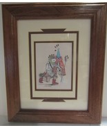 Kachina hand made  art framed and signed - £35.69 GBP