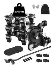 VEVOR Furniture Dolly 1200 LBS 5 360° Wheels Carbon Steel Panel for Sofa - €29,13 EUR