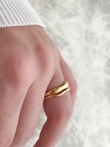 Tarnish-free Wavy Ring Set, Chunky and Dainty Figure Ring, Stainless Steel Ring - £10.34 GBP+
