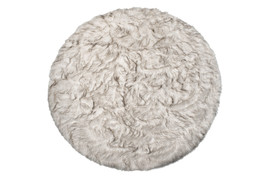 6' X 6' Ombre Chocolate Round Faux Fur Washable Non Skid Area Rug - €176,67 EUR