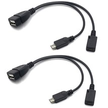 2-In-1 Micro Usb To Usb Adapter (Otg Cable + Power Cable) For Fire Stick... - $12.99