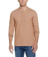 Weatherproof Vintage Men's L/S Microstripe Henley T-shirt  Caramel Cafe-2XL - €20,45 EUR