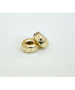 4 mm  14K Gold Roundel Faceted, Angular Sparkle Bead ( price for 2 beads ) - £23.64 GBP