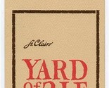 Yard of Ale Taproom Menu Brattle St Harvard Square Cambridge Massachuset... - $37.62