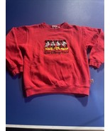 Mickey Mouse Kids Size 14-16 Sweatshirt Disney Catalog Embroidered Red R... - $17.81