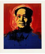 ANDY WARHOL Mao 21.75" x 19" Offset Lithograph 1990 Pop Art - $163.35
