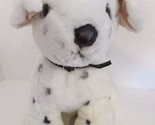Cuddle Wit plush Dalmatian stuffed dog puppy large black collar vinyl nose - $14.84