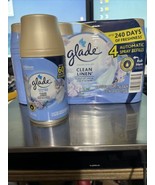 5 Glade Automatic Spray Air Freshener Refills 6.2 Ounce Cans Clean Linen - $33.66