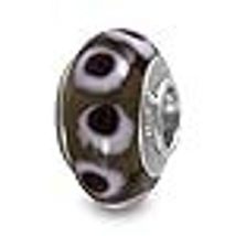 Galaxy Gold GG 925 Sterling Silver Genuine Murano Glass Charm, Mochie, F... - $18.80