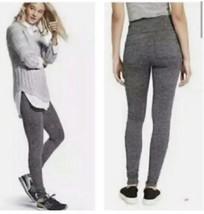 Athleta Medium Pull On Leggings Metro Pants Herringbone Pattern Gray Poc... - £18.55 GBP