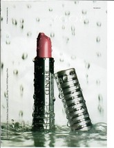2001 Clinique Original Print Ad Moisture Surge Lipsick A Splash of Color Rain - £10.03 GBP