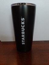 Starbucks 20 Oz Stainless Steel Black Tumbler With Lid - £6.87 GBP