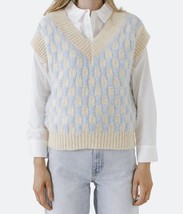 NWT English Factory Checker Knit Vest Multicolor Size S - £42.77 GBP