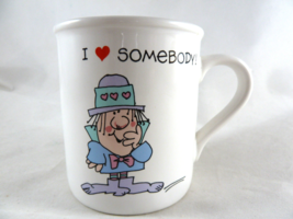 Vintage Mug Mates Somebody Loves Me  I Love Somebody 1980&#39;s Valentines Day Gift - $8.90
