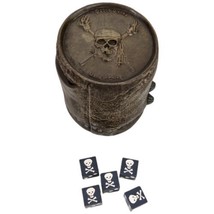 Pirates Caribbean 5 Dice Cup Dead Mans Chest Game Replacement Die with Roll Cup - £14.95 GBP
