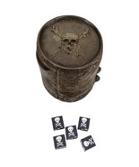 Pirates Caribbean 5 Dice Cup Dead Mans Chest Game Replacement Die with R... - £14.94 GBP