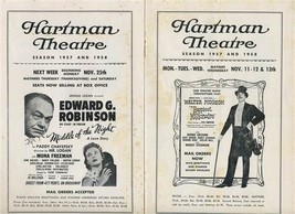 3 Hartman Theatre Programs 1957 Columbus Ohio Pidgeon Douglas Goddard - £27.21 GBP