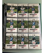 2008 DONRUSS MADDEN 09 7-11 FOOTBALL SET WITH EXTRAS (NEAR MINT IN BINDER) - $45.00