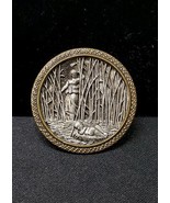Old Metal Button, Moses Being Watched Over By Miriam, Rare Pictorial 1.5 &quot; - €16,93 EUR