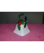 Vintage Lefton China Christmas Bell 1970-71 6053 Holly &amp; Berries Made in... - £11.70 GBP